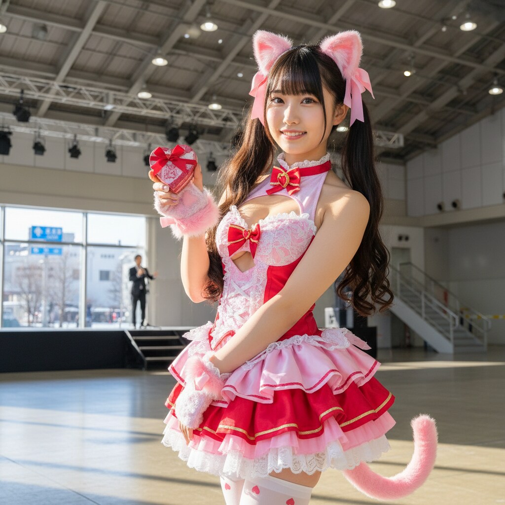 黒ツイにゃん。バレンタインチョコ。