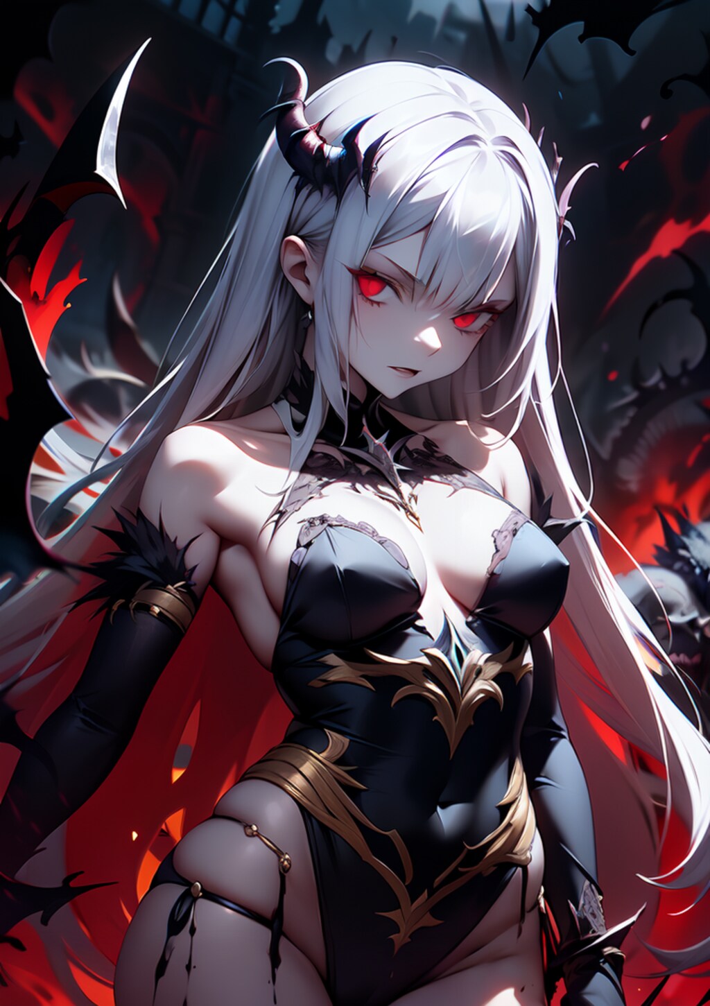 冷笑する悪魔の姫様