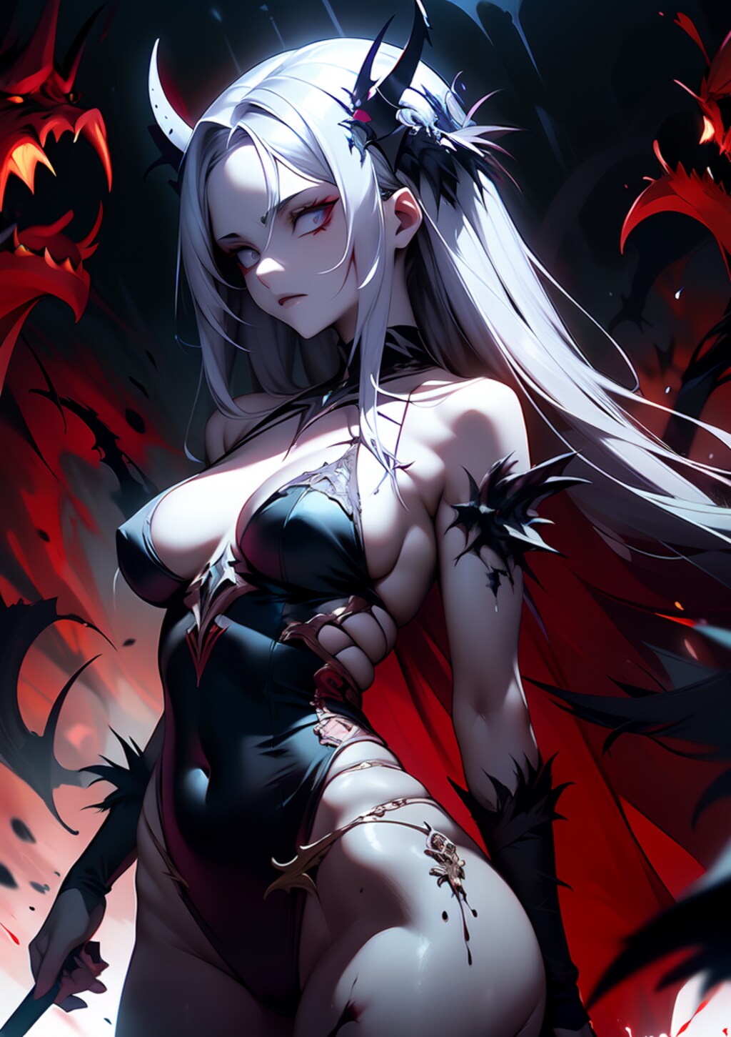 冷笑する悪魔の姫様