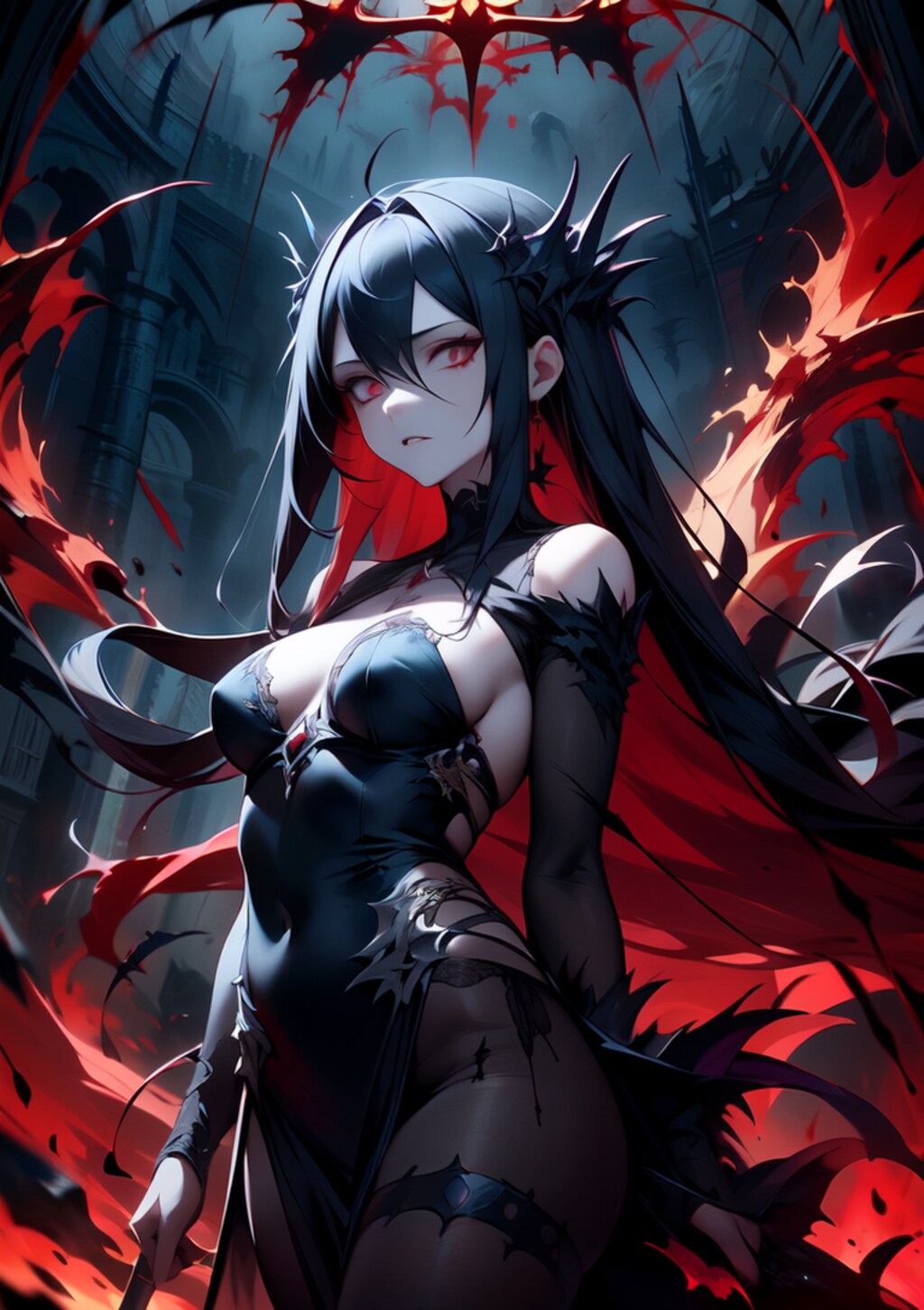 冷笑する悪魔の姫様