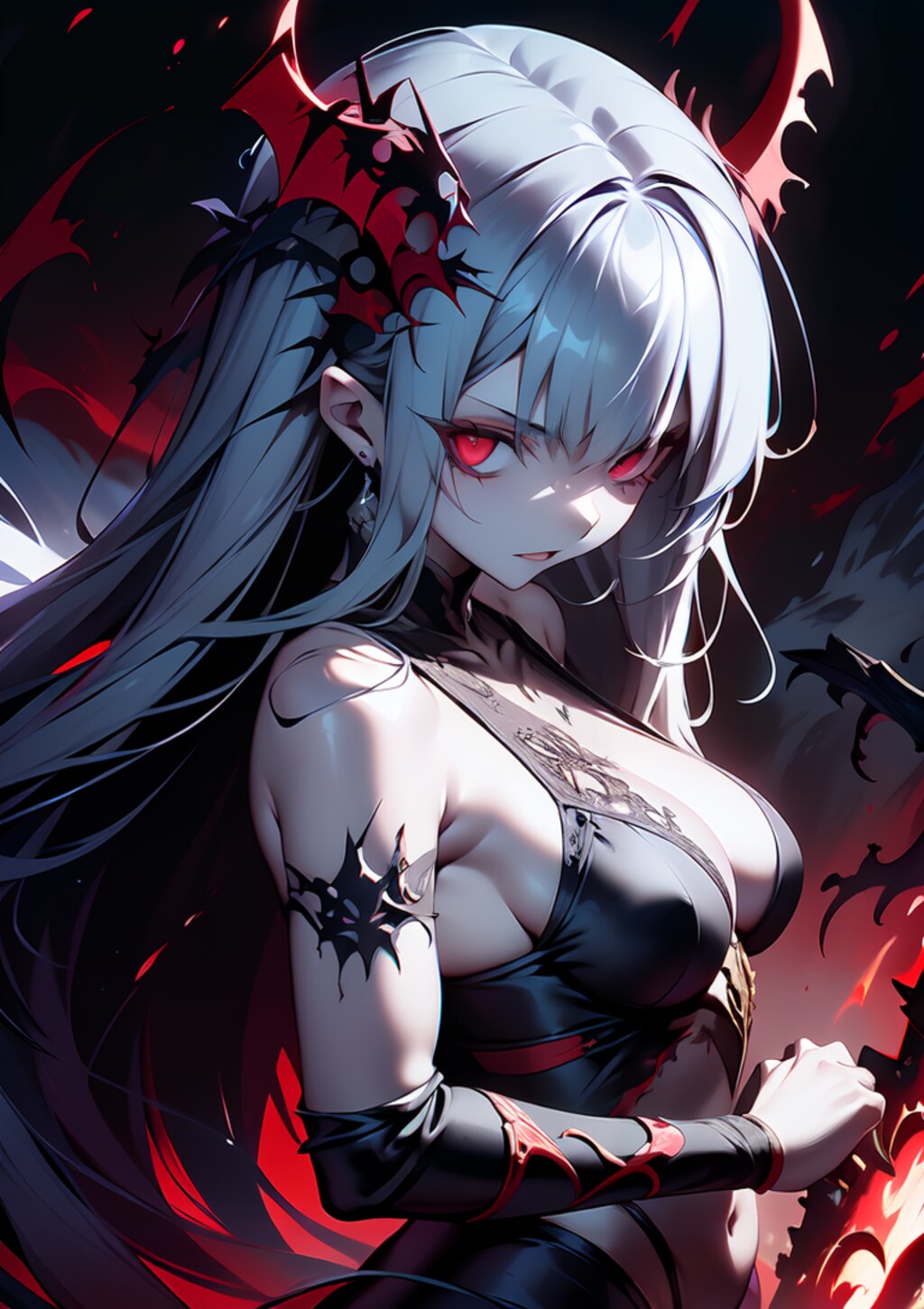 冷笑する悪魔の姫様
