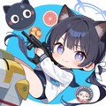 ビックリウーマンチョコ　ステッカー🍫🍫🍫🍫🍫　　　　　🐈‍⬛ 黒羽カペラ 🐈‍⬛ 4枚目