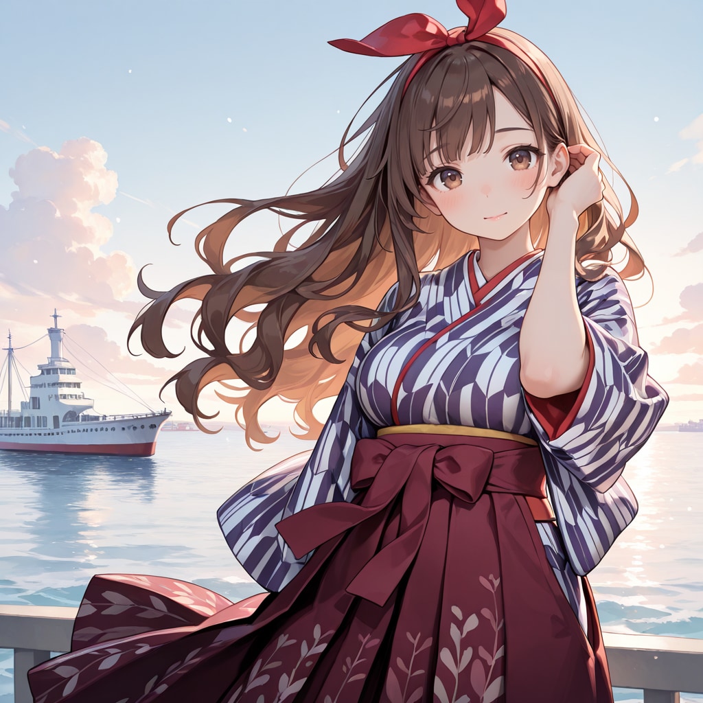 大正時代の港町