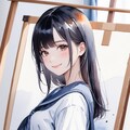 水彩画JK 7枚目
