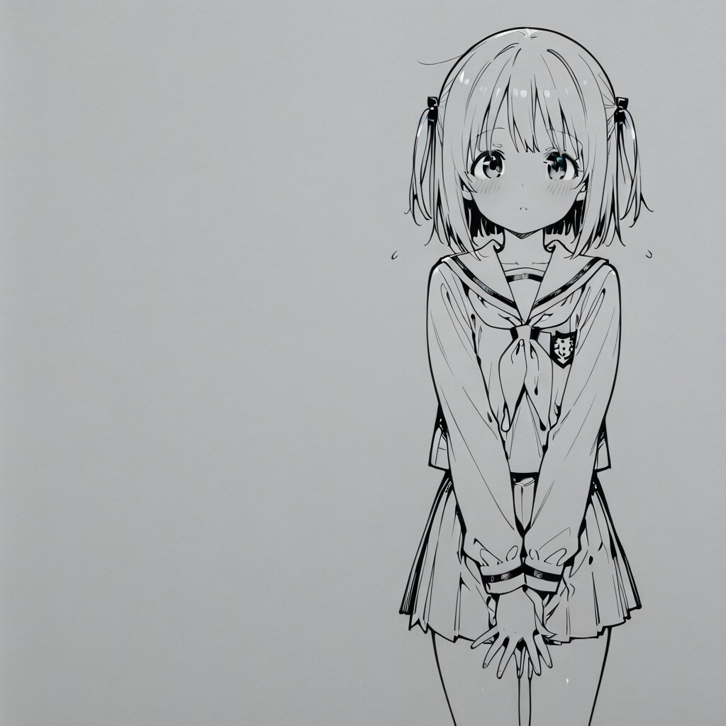 下書きの女の子 | の人気AIイラスト・グラビア