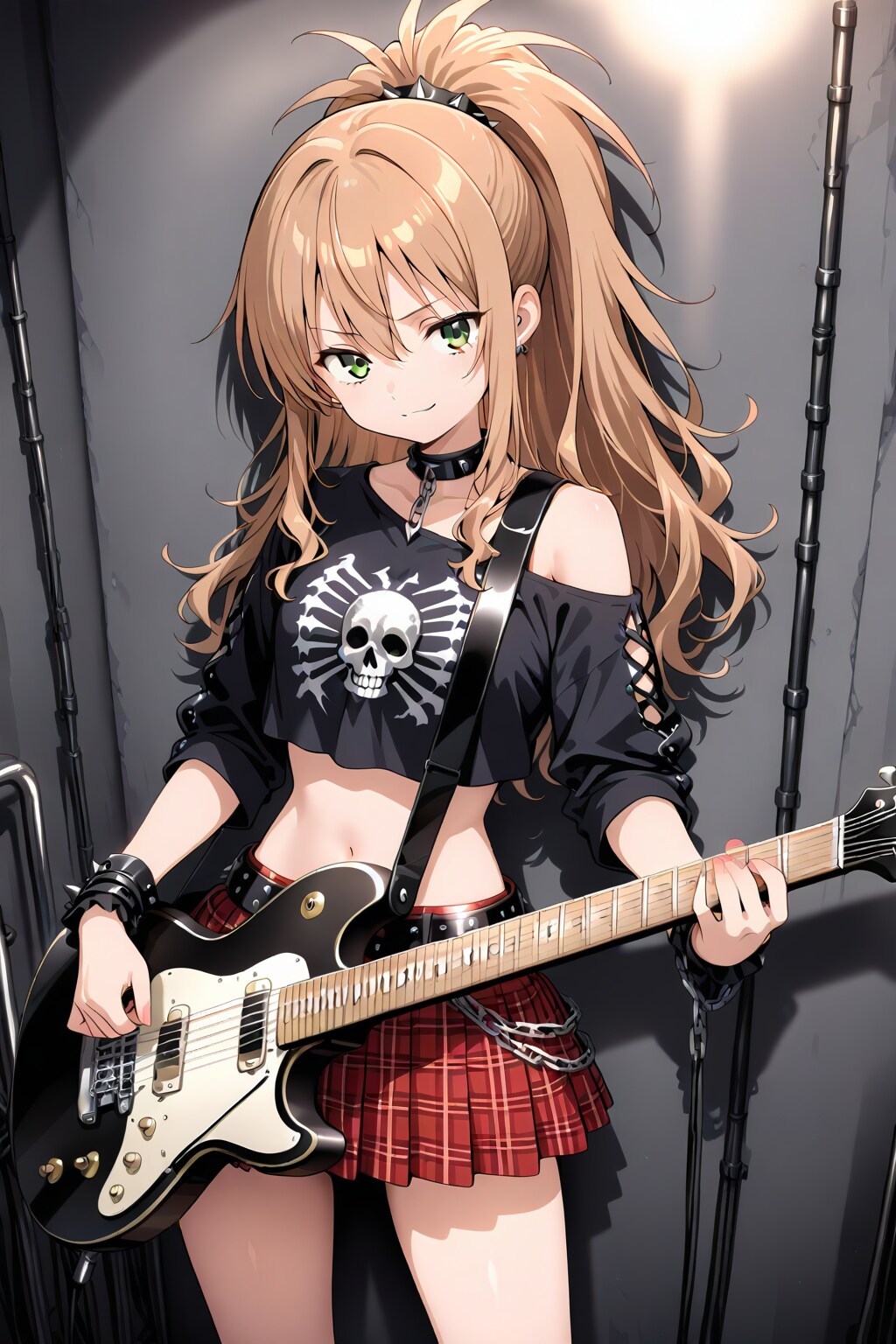 デスメタ系バンドガール