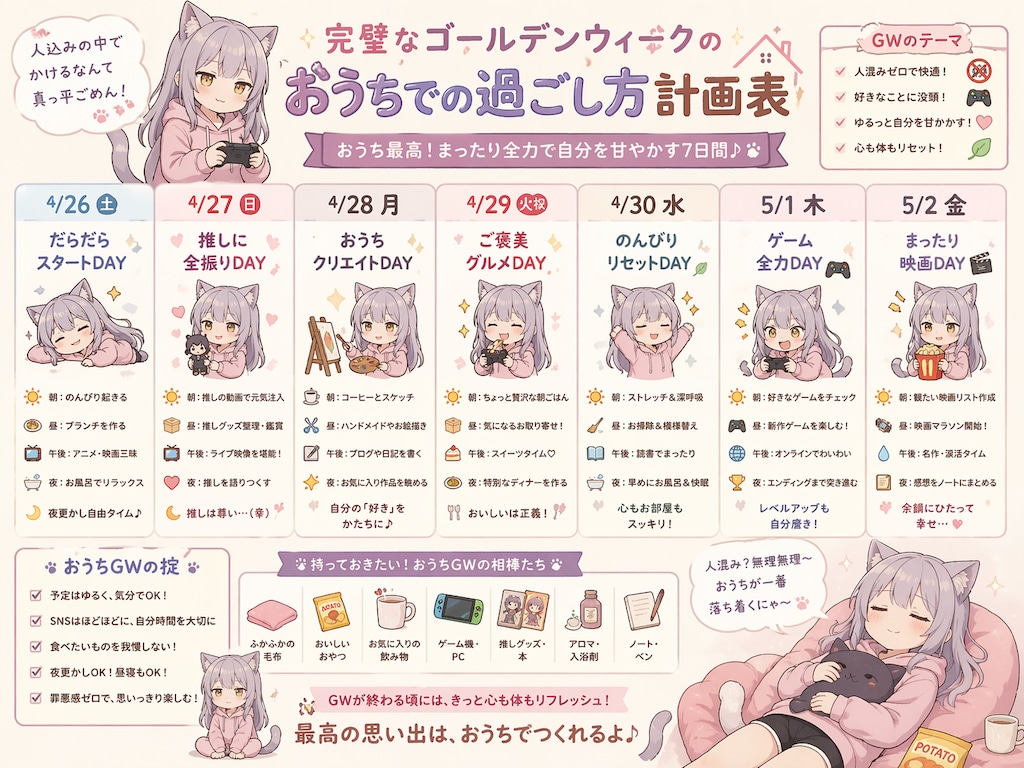 完璧なゴールデンウイークの過ごし方