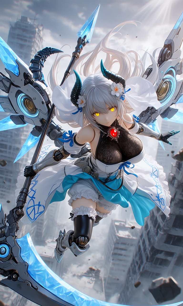 異世界制服少女達　メカ娘 悪魔付き魔法少女　魔王の娘ルリ