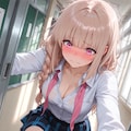 放課後に旧校舎の廊下ですれ違った子 4枚目