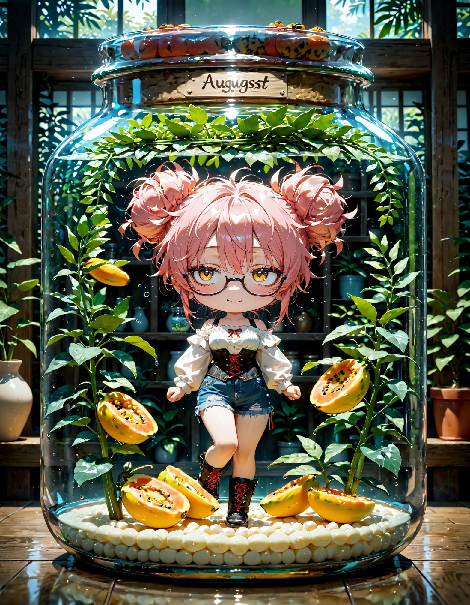 今日は何の日？　コルセットの日。パパイヤの日・ドール・フィリピン産パパイヤの日 | の人気AIイラスト・グラビア