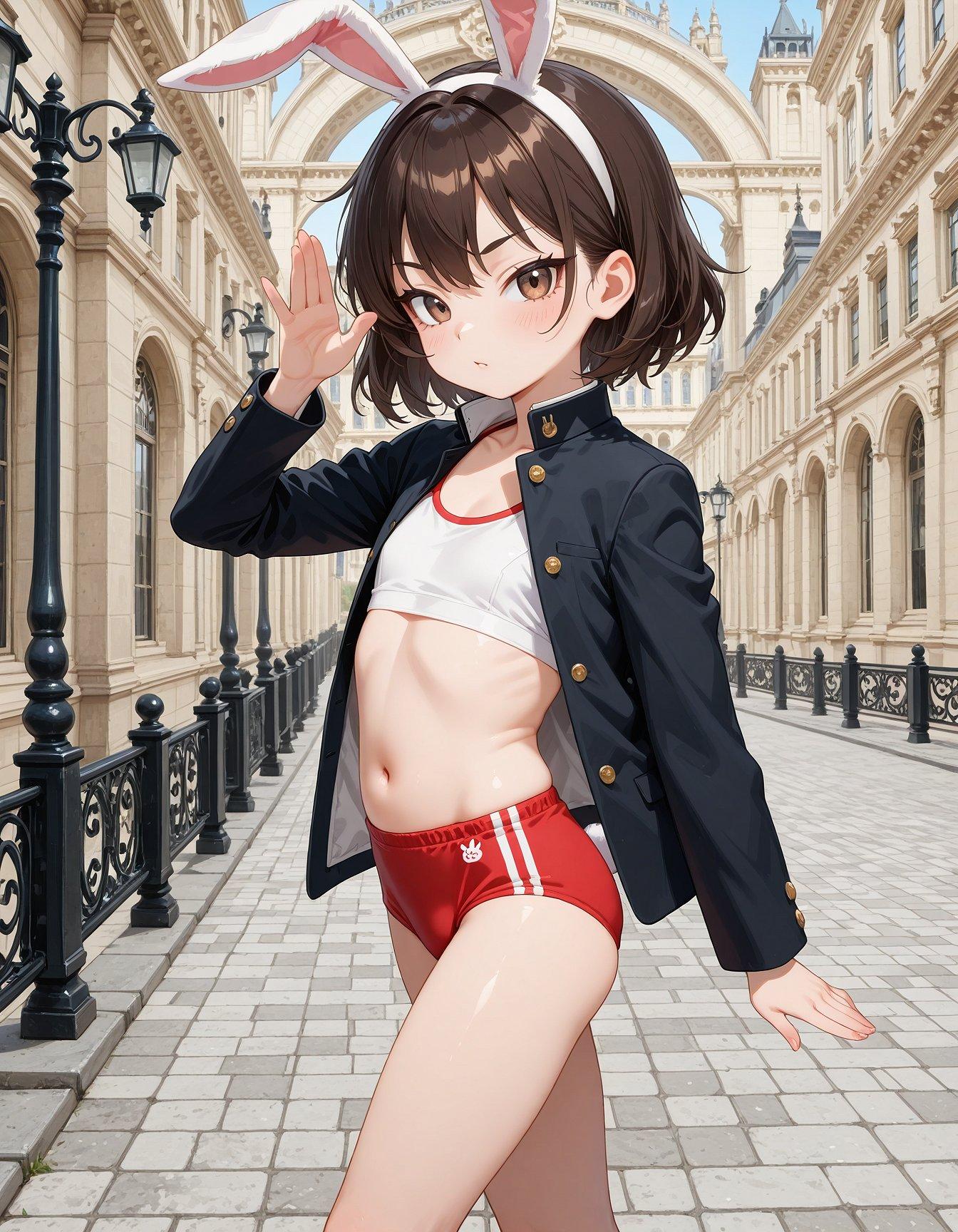 うさ耳、学ラン、ブルマ、スポブラ