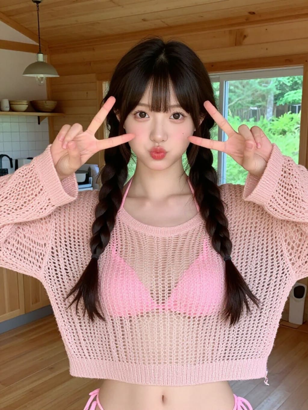 この乳とピースで理性崩壊確定