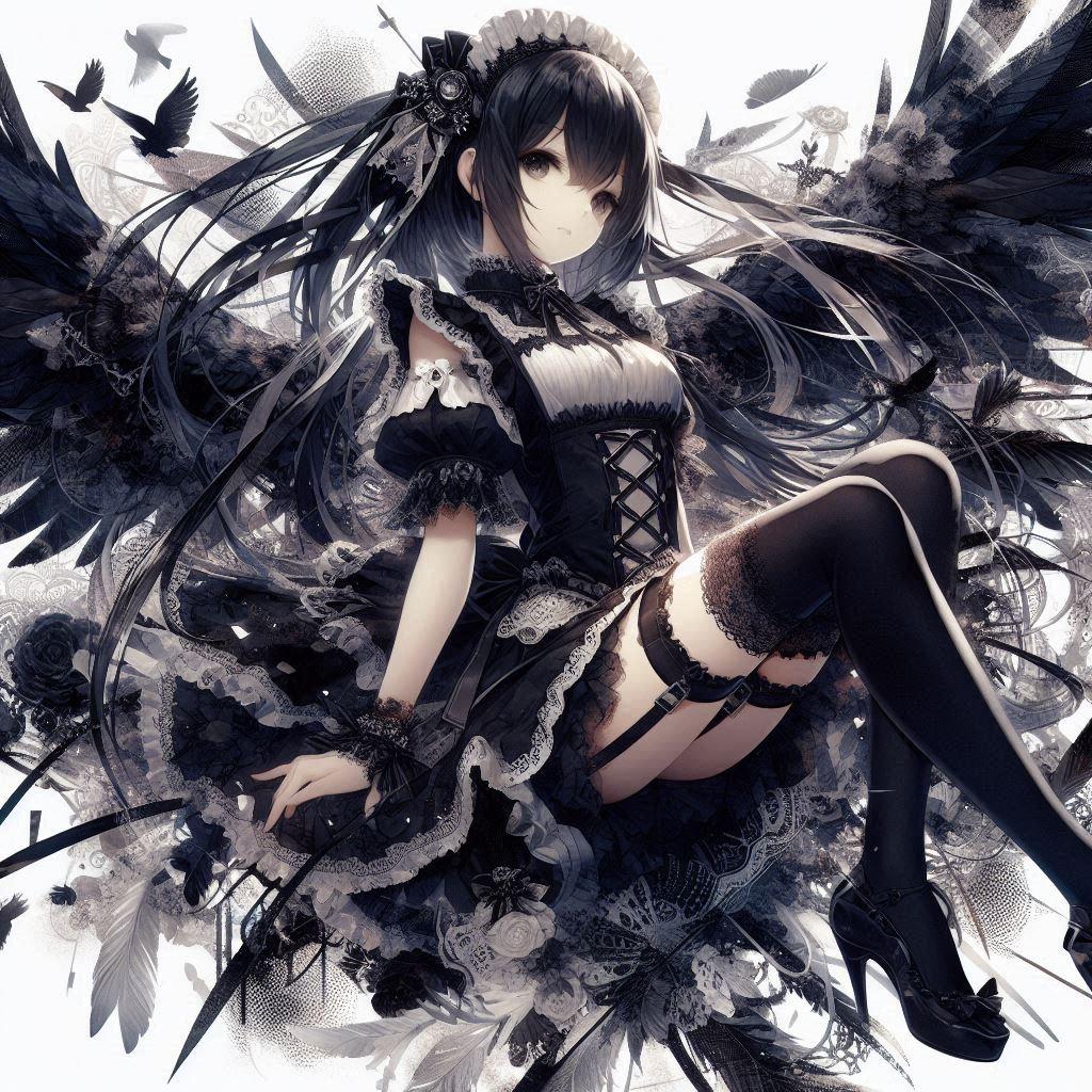 黒天使 | の人気AIイラスト・グラビア