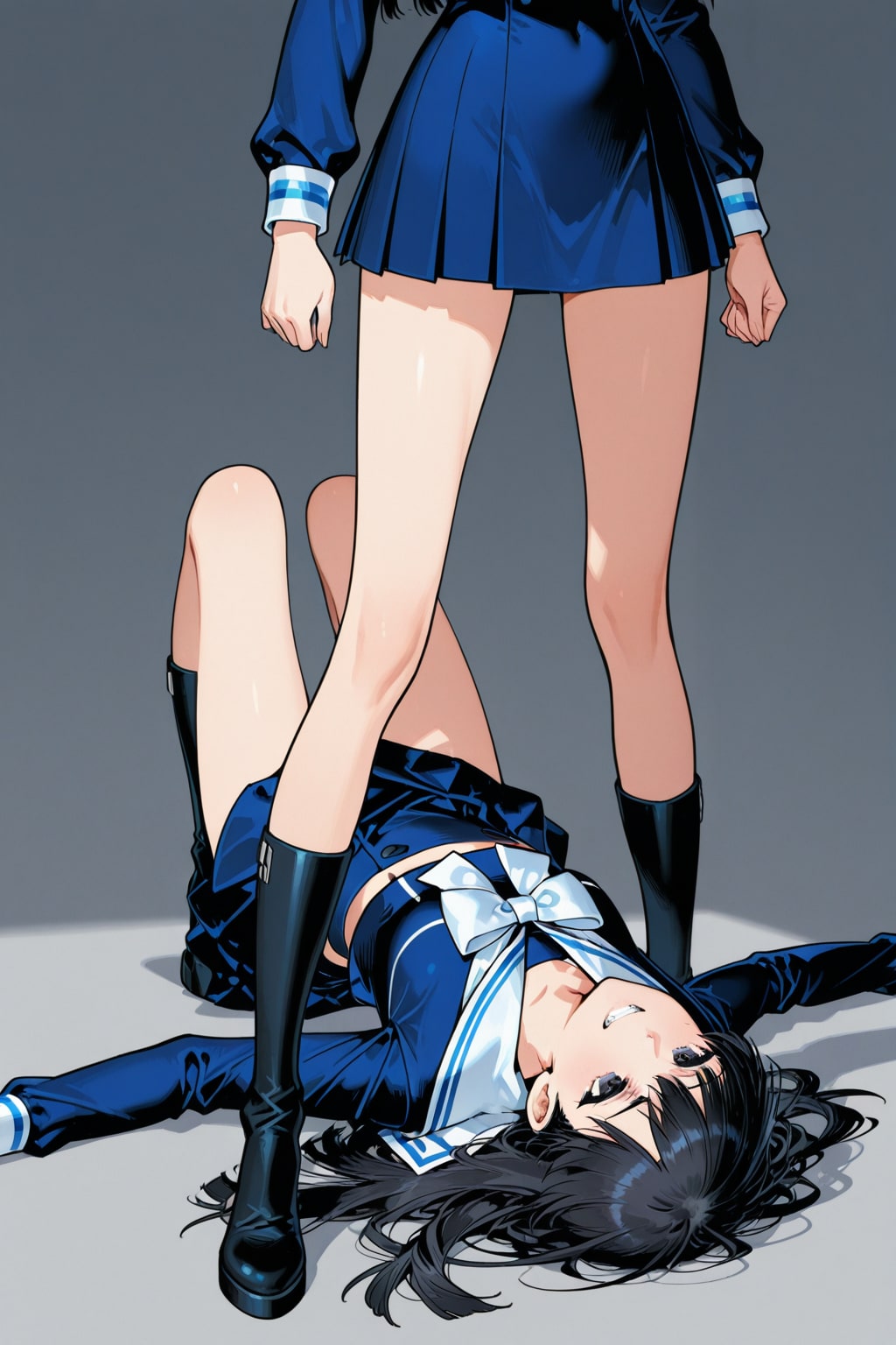 セーラー服オーバーニーソックス