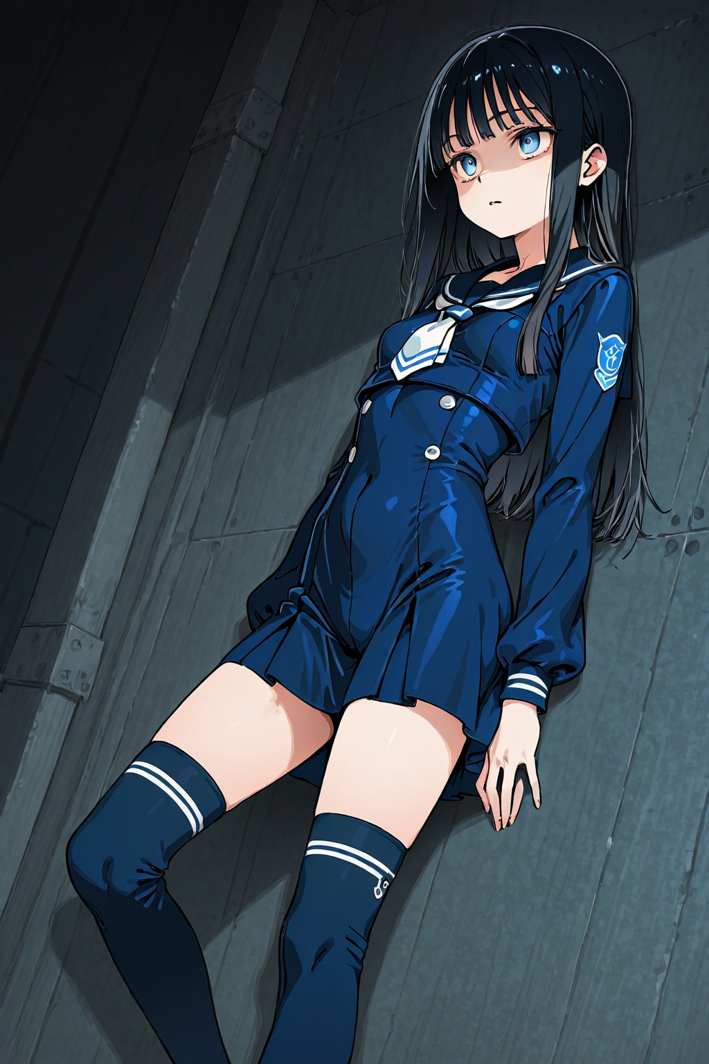 セーラー服オーバーニーソックス