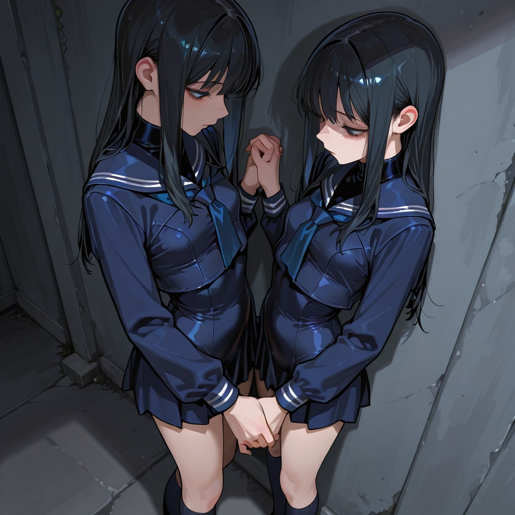 セーラー服オーバーニーソックス