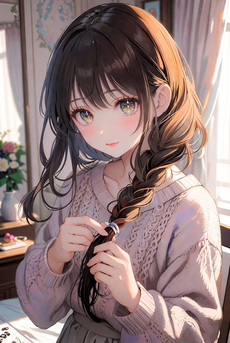 三つ編みおねーさん