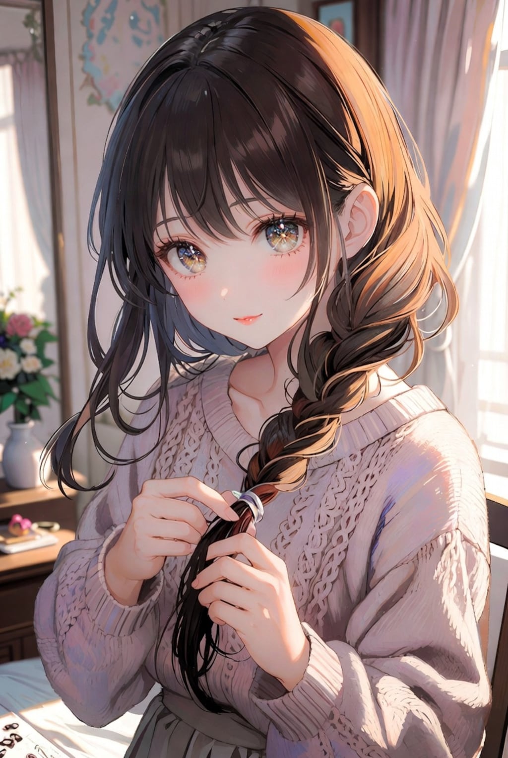 三つ編みおねーさん