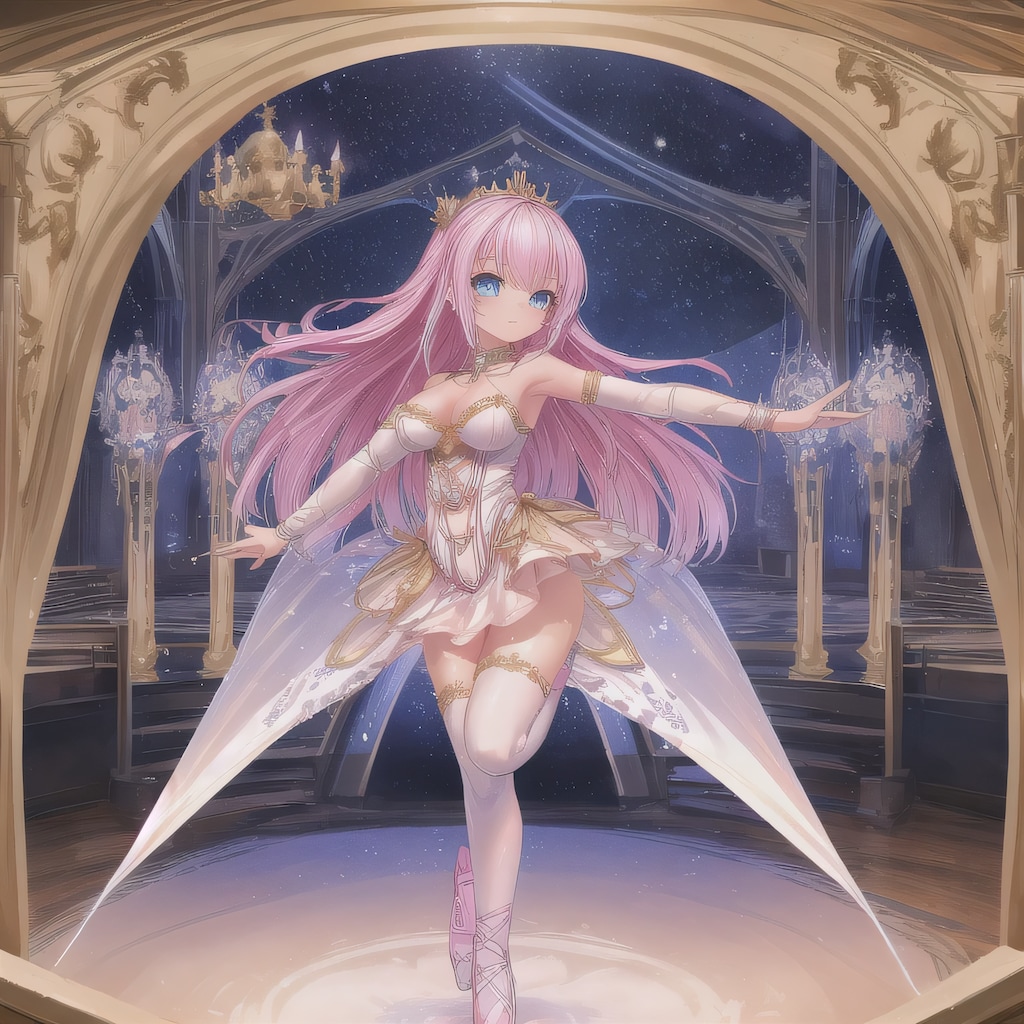 ピンク髪ロングで演劇の少女６