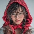 強引に白コートと合わせに来た赤ずきんちゃん 9枚目