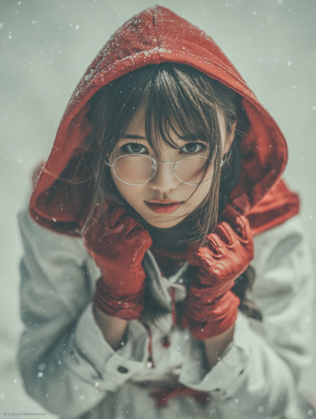 強引に白コートと合わせに来た赤ずきんちゃん