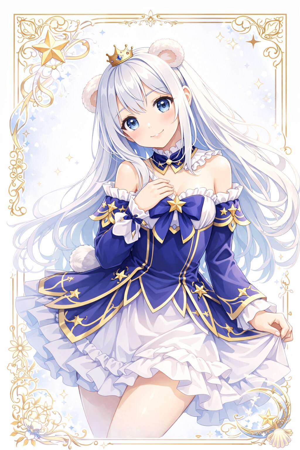 星の王冠をまとうホタテちゃん | の人気AIイラスト・グラビア