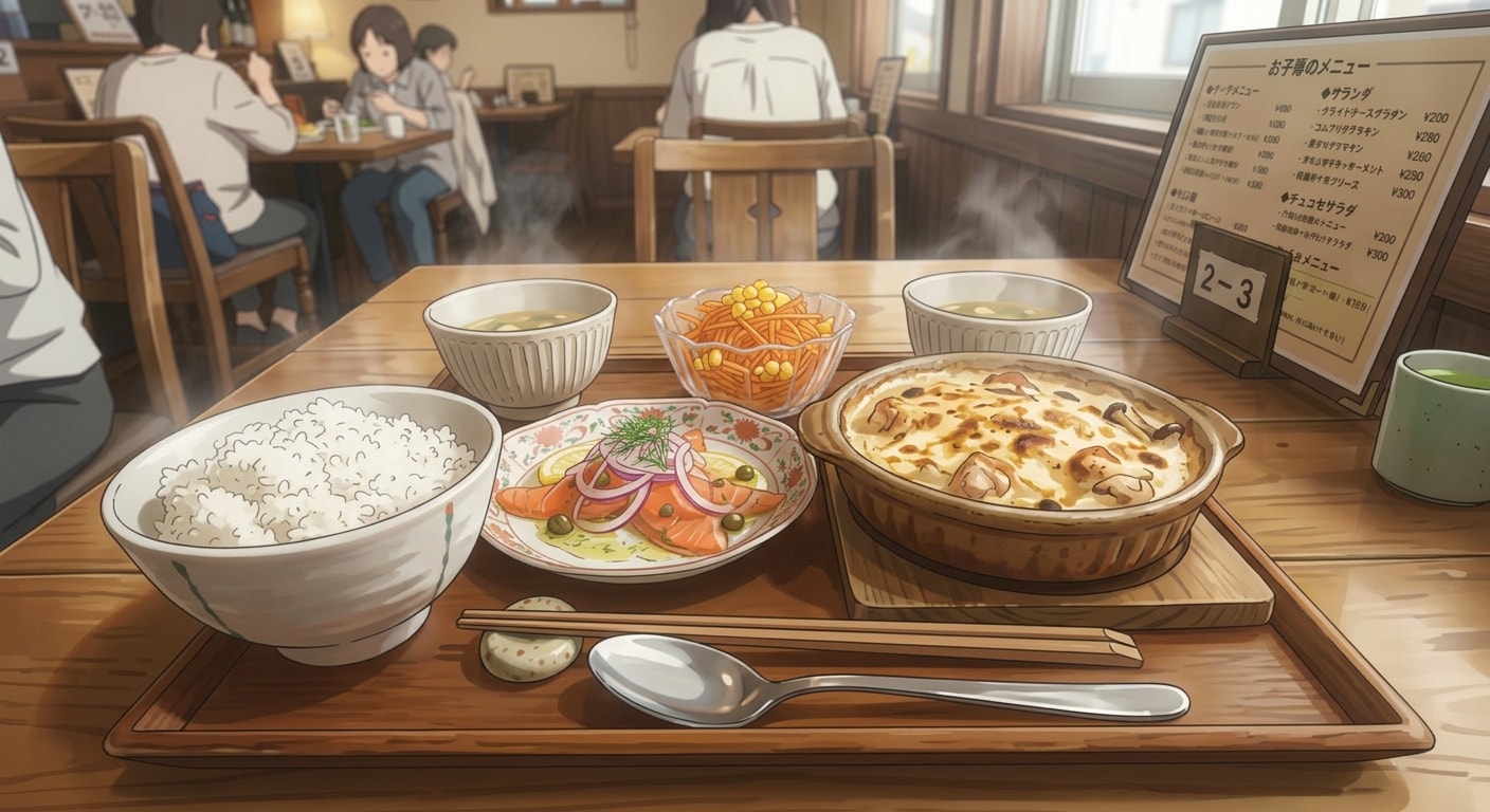 グラタンとサーモンマリネ | の人気AIイラスト・グラビア