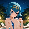 水着姿のスイレンちゃん 2枚目