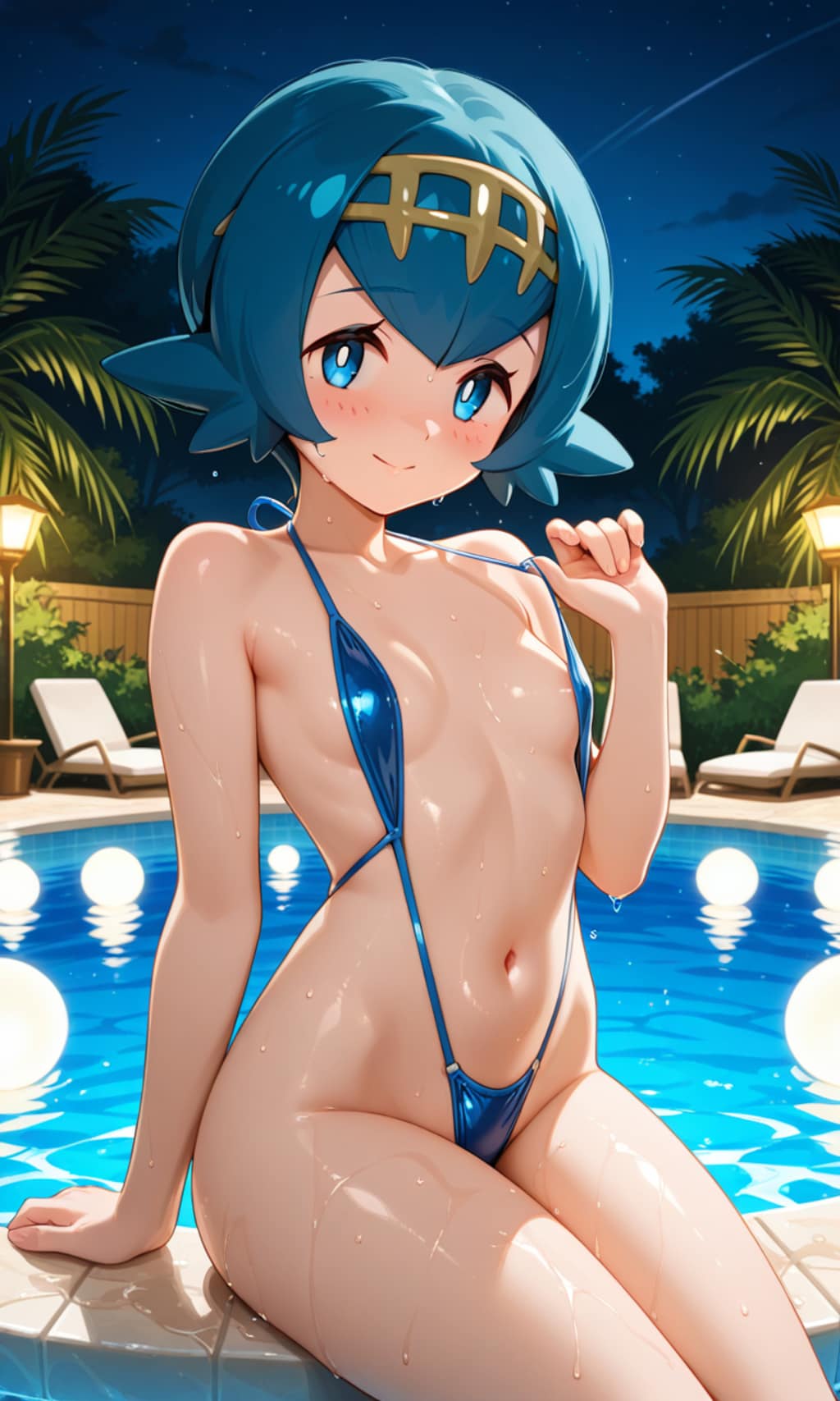 水着姿のスイレンちゃん