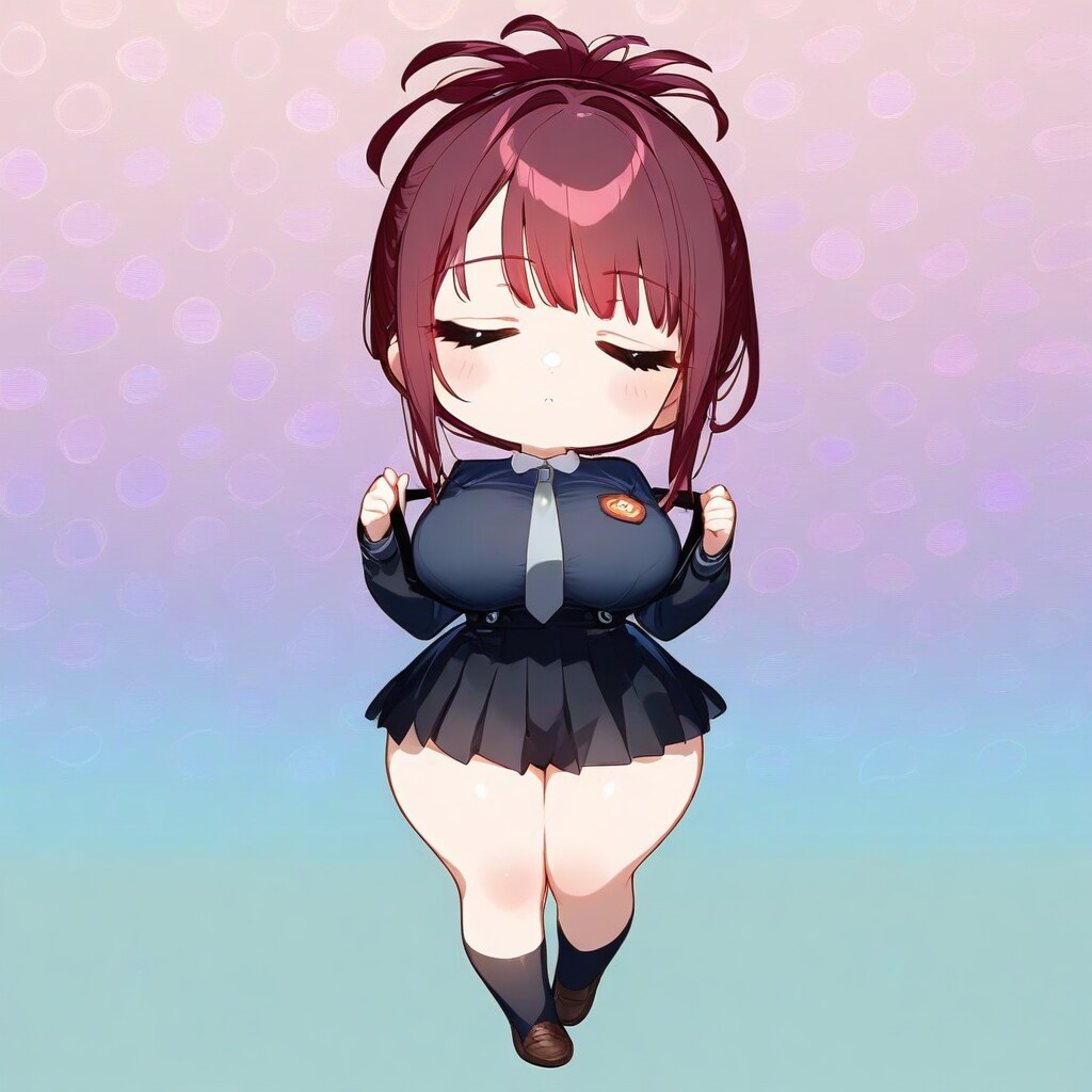 胡蝶ちゃんシール(髪UPヴぁーぞん)