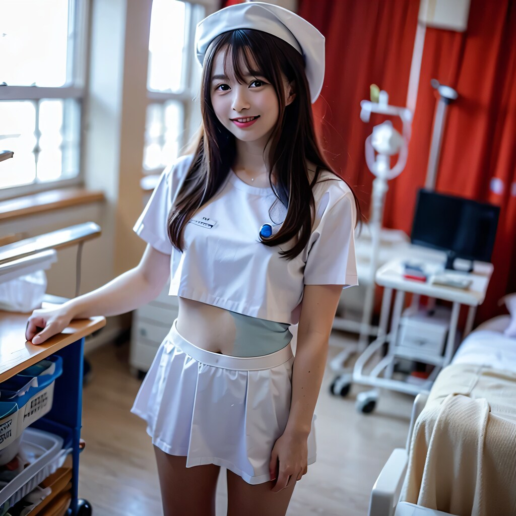 黒髪ロングで白衣の美女１１５