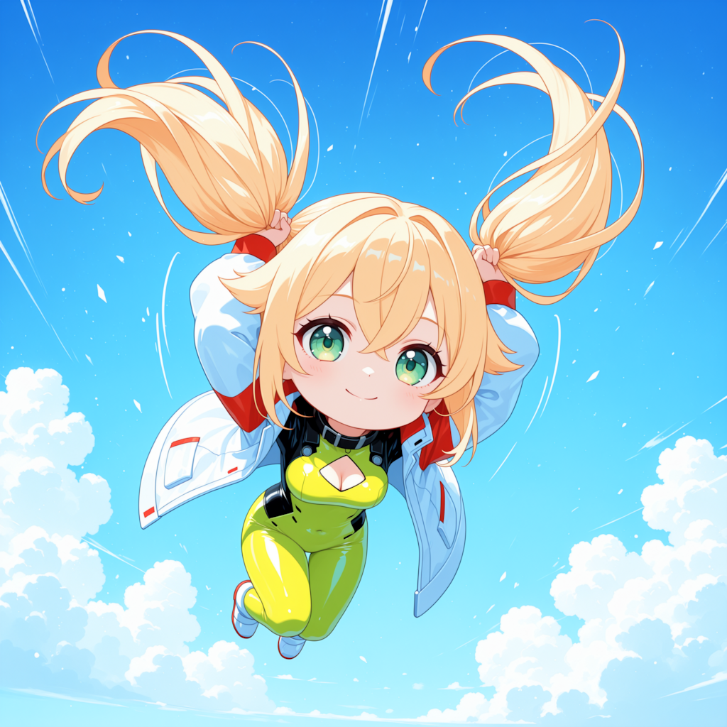 手ツインテで空を飛べる！✨