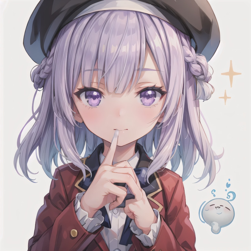 銀髪ボブのミニキャラ