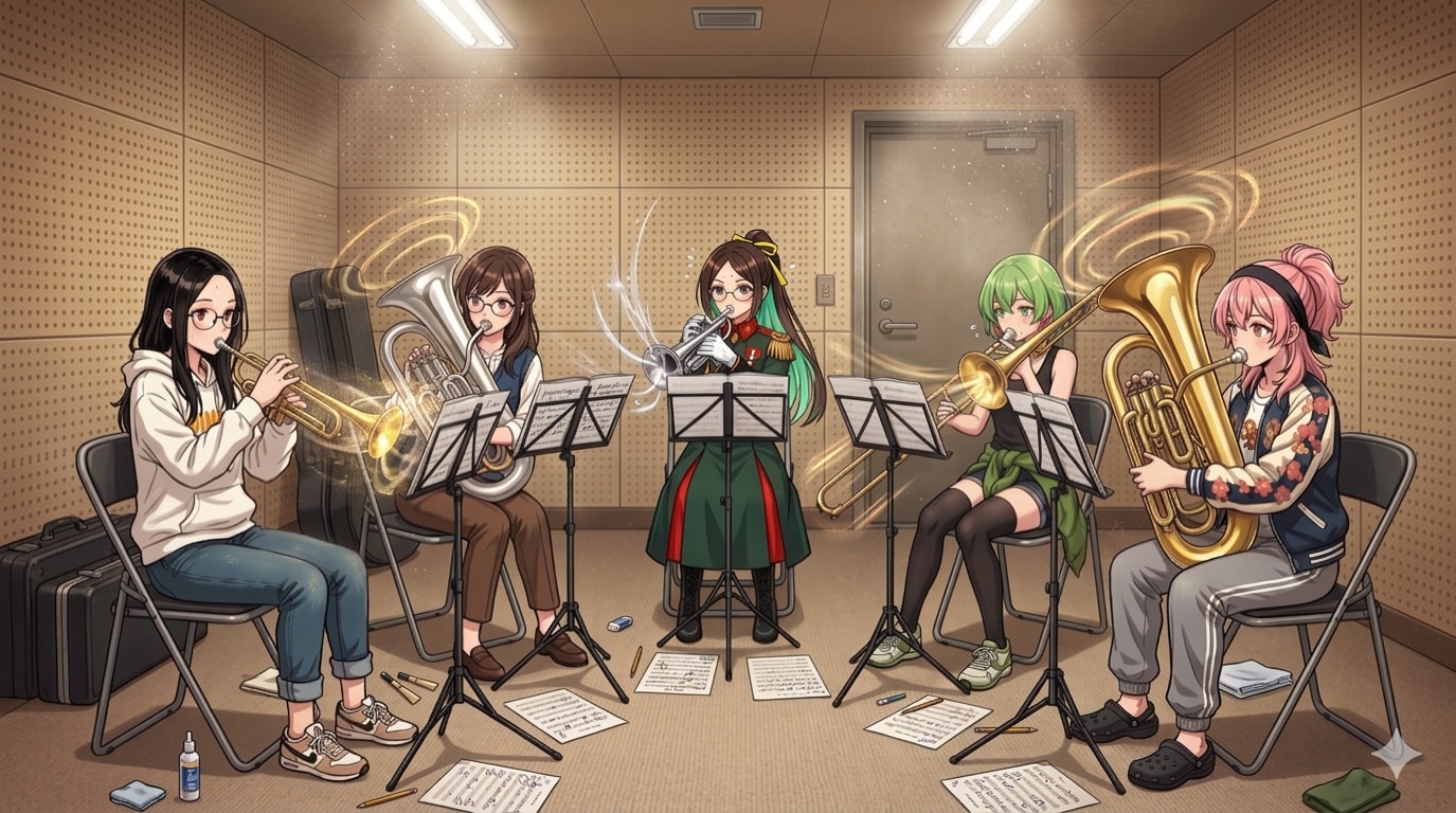 <全員>アンサンブルの練習♪ | の人気AIイラスト・グラビア