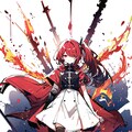 赤髪ちゃん、戦闘モード 7枚目