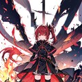 赤髪ちゃん、戦闘モード 3枚目