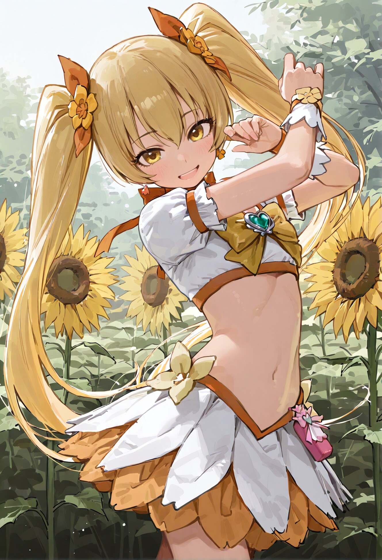 陽の光浴びる 一輪の花！
