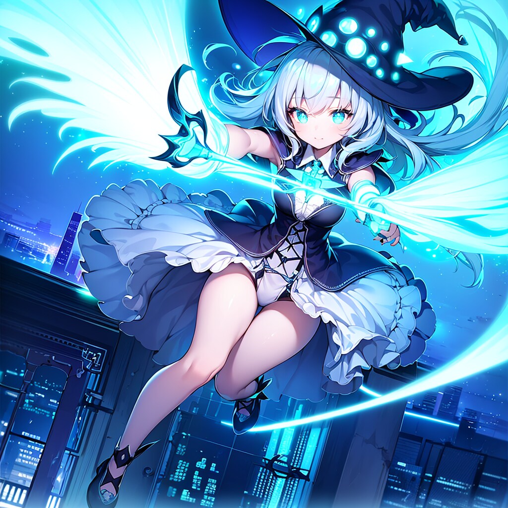 空飛ぶ魔法少女