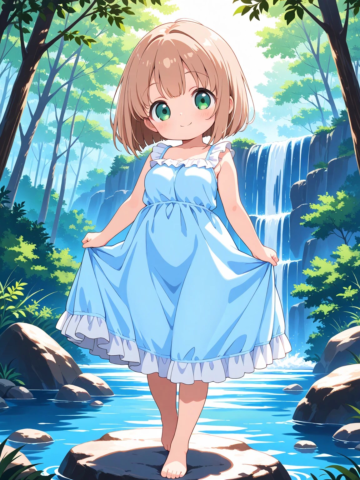 大自然の中で