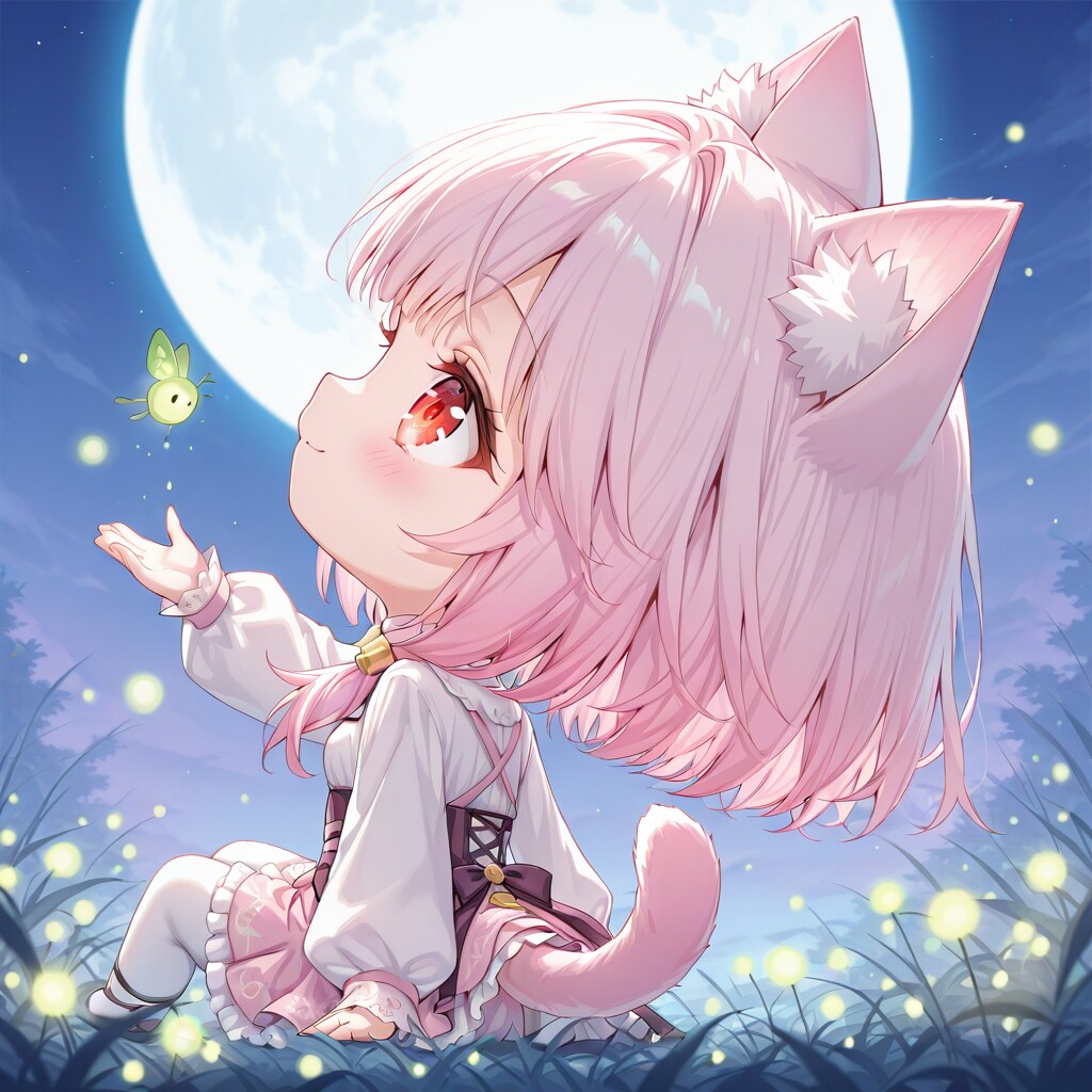 蛍と月