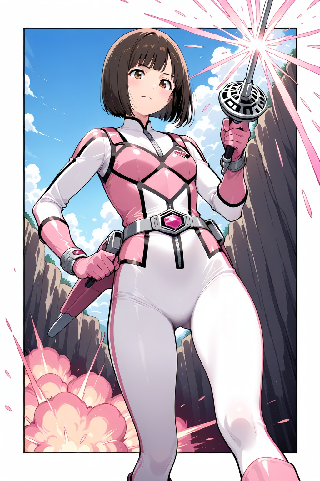 戦隊ヒロインのような女の子