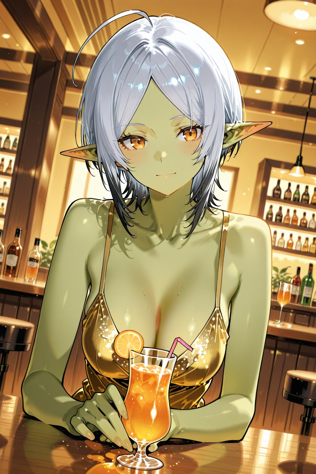 トレーニーバーでのハルナ