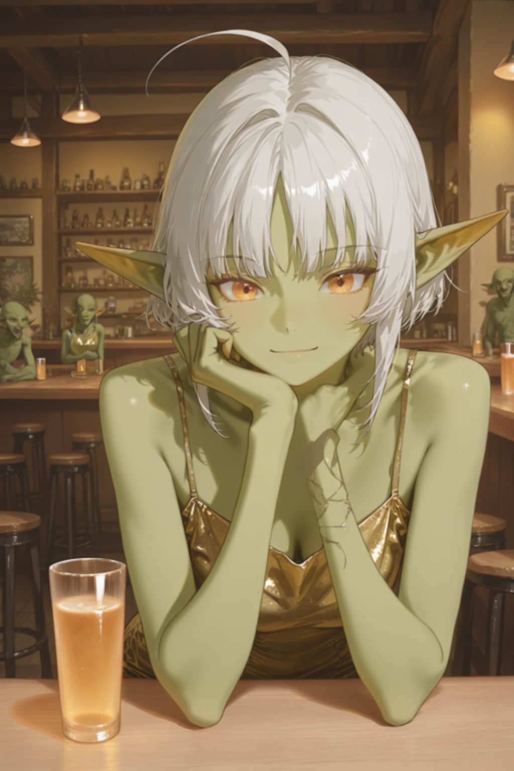 トレーニーバーでのハルナ