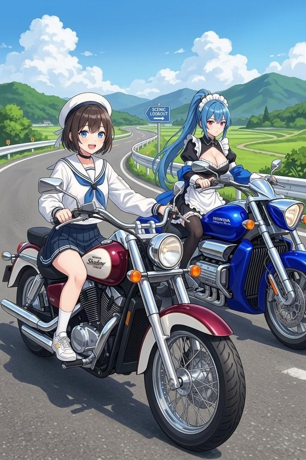 バイク乗り本田ちゃんとソラ