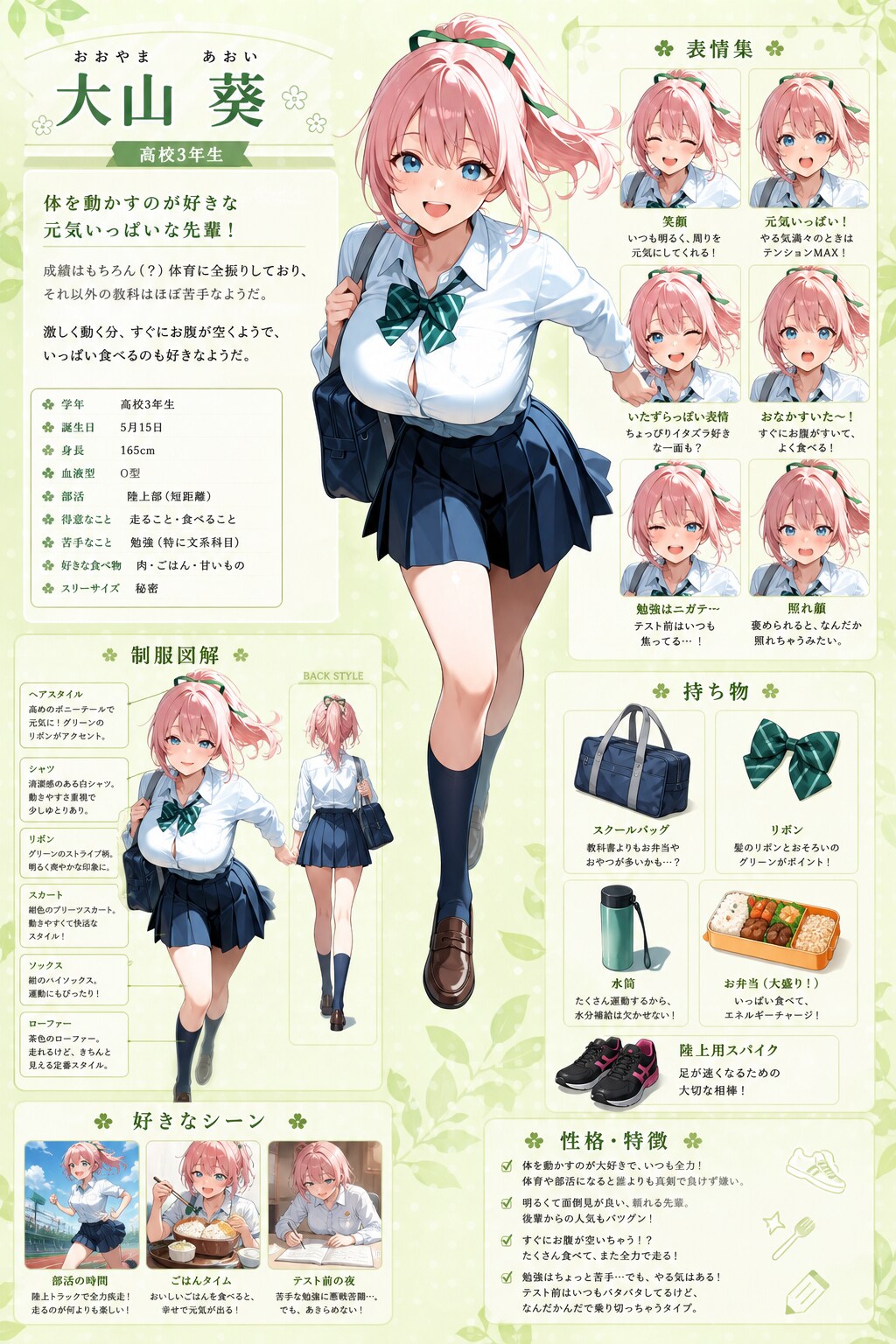 キャラクターシート葵先輩