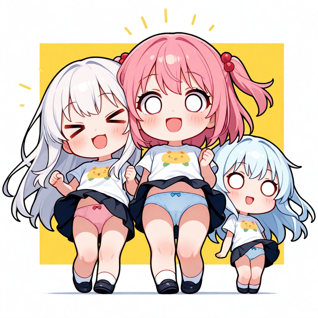 仲良しちゃんのパンチラ