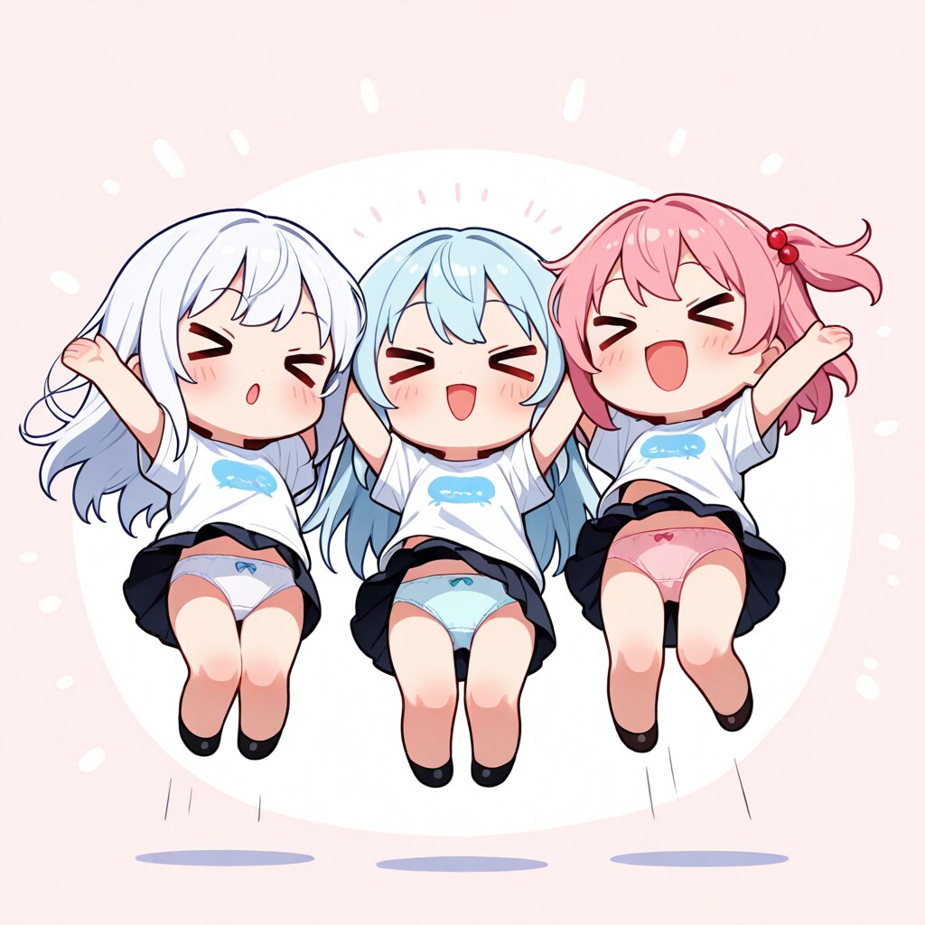 仲良しちゃんのパンチラ