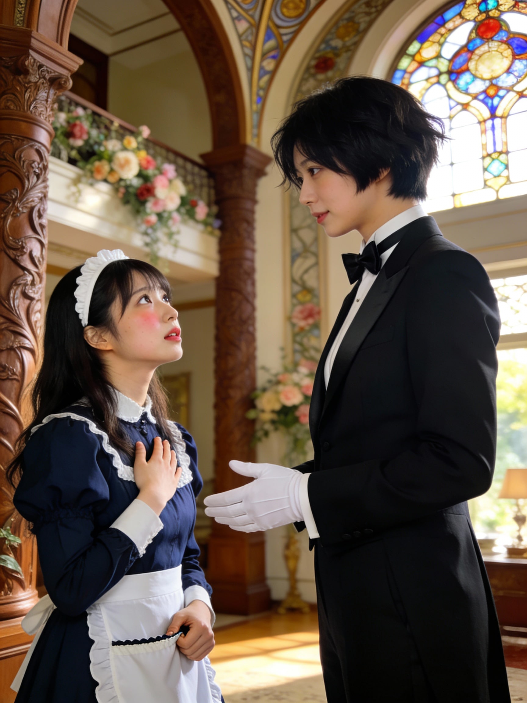 とぅんく♡させちゃう執事ちゃん | の人気AIイラスト・グラビア