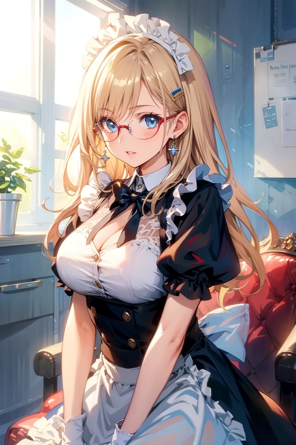メガネ美少女メイド