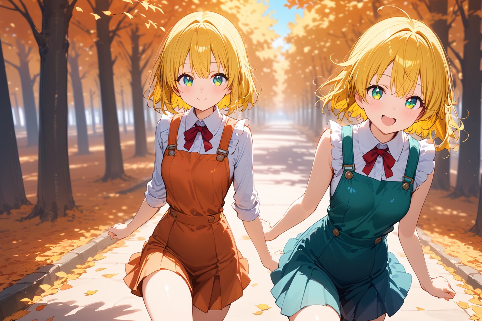 双子 | の人気AIイラスト・グラビア